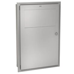Cesto de basura de 16 litros KWC RODAN, acero inoxidable mate