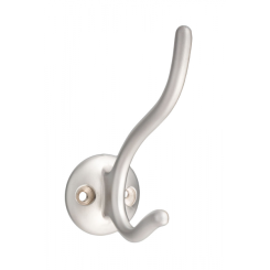 Double vertical matte bathroom hanger found.