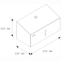 Pojemnik na pojedyncze ręczniki Merida Stella Mini wymiary