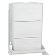 Pojemnik na ręczniki papierowe składane Merida TOP MAXI plastik biało - szary