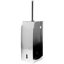 Escobilla de inodoro de pared Faneco HIT Antifinger, acero inoxidable mate