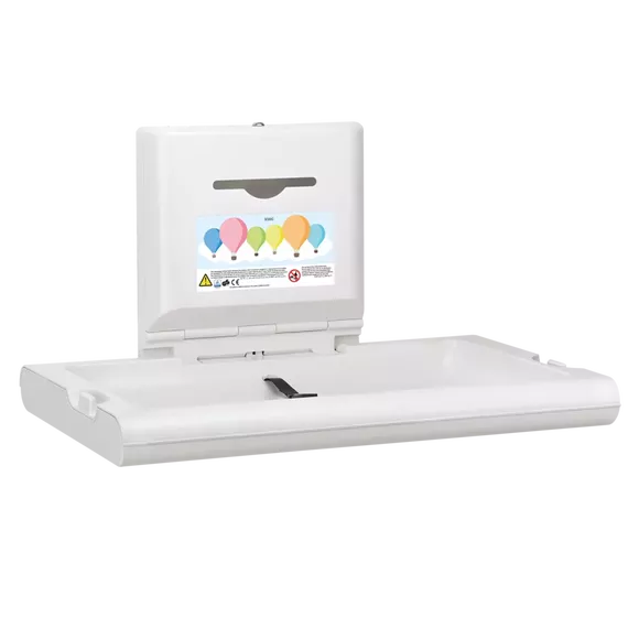 Folding horizontal baby changing table KWC Cambrino, ABS material