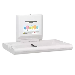 Folding horizontal baby changing table KWC Cambrino, ABS material