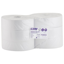 Toaletný papier Merida Klasik 6 roliek 1 vrstva 480 m priemer 28 cm biely makulát