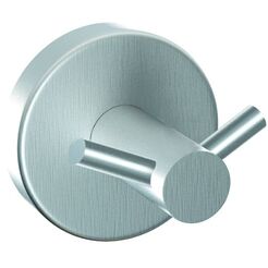 Věšák do koupelny dvojitý Slimák Merida mosaz chromovaný matný