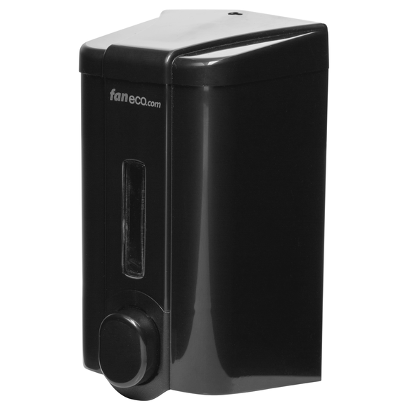 Litrowy naścienny dyspenser mydła w płynie do toalet publicznych Faneco DARK