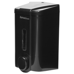 Dozownik mydła w płynie 1 litr Faneco DARK, czarne tworzywo ABS