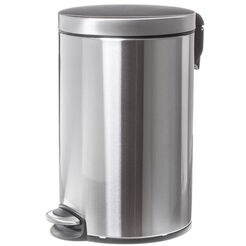 Waste bin 12 liters Faneco matt steel
