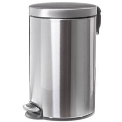 Faneco 12-liter trash can, matte stainless steel