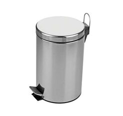 Kôš na odpadky 12 litrov okrúhly EKAplast matná oceľ