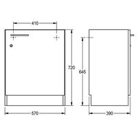 Szafka umywalkowa do klas szkolnych 