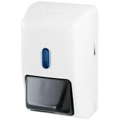 Dispensador de jabón de pared Sanitario STANDARD 400 ml, plástico ABS blanco