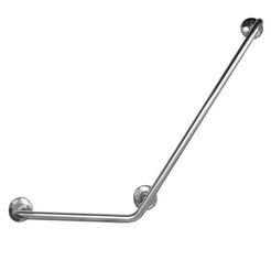 Toilet grab bar for disabled polished steel ⌀ 25 800 x 400 mm 