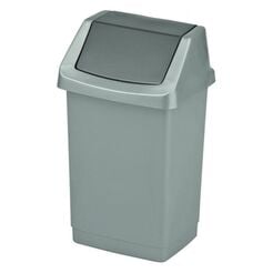 Odpadkový kôš 9 litrov Curver CLICK-IT plast strieborný-grafitový