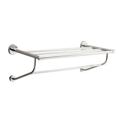 Handtuchregal mit Haken Merida verchromtes Messing