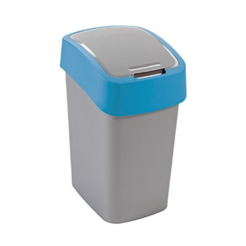 Cubo de reciclaje de 10 litros Curver FLIP BIN de plástico azul