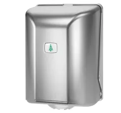 Contenedor para toallas en rollo MIDI Sanitario, material plateado ABS