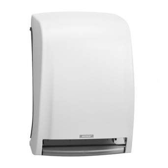 Automatic dispenser for Katrin INCLUSIVE white plastic paper towel rolls