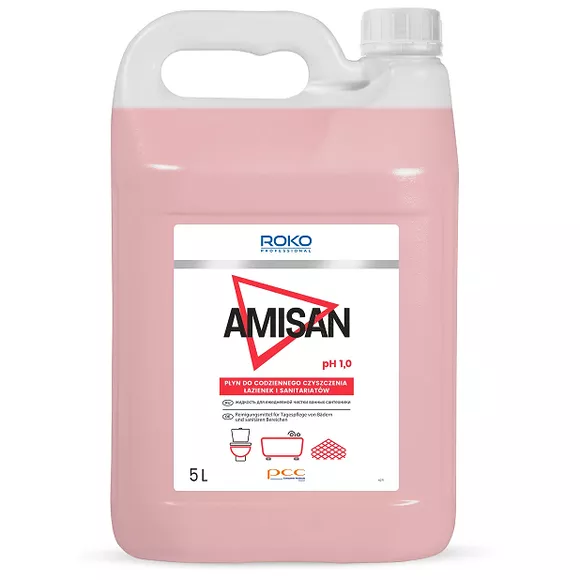 Kwaśny środek do systematycznego czyszczenia WC Roko PROFESSIONAL AMISAN 5 litrów