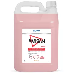 Kyslý prostriedok na systematické čistenie WC ROKO PROFESSIONAL AMISAN 5L