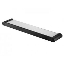 Baderegal 54 x 11 cm Bisk FUTURA mit matten schwarzen Glas