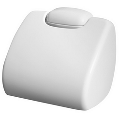 Toilettenpapierhalter Bisk OCEANIC, weißer Kunststoff