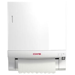 Paper towel dispenser CWS Hygiene, white ABS plastic
