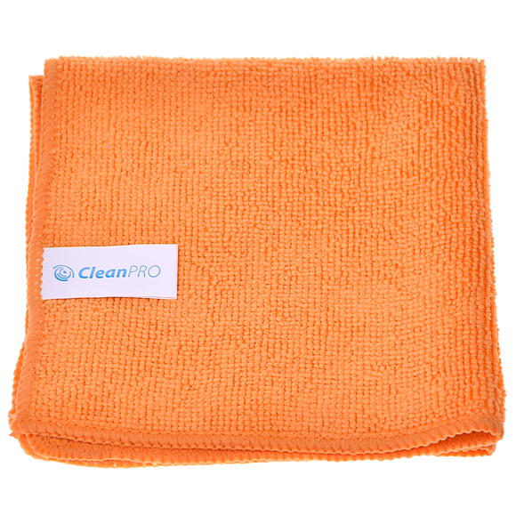 Ścierka z mikrofazy pomarańczowa CleanPRO ULTRA SOFT 30x30 cm