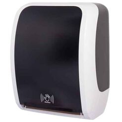 Towel dispenser roll contactless Cosmos black and white