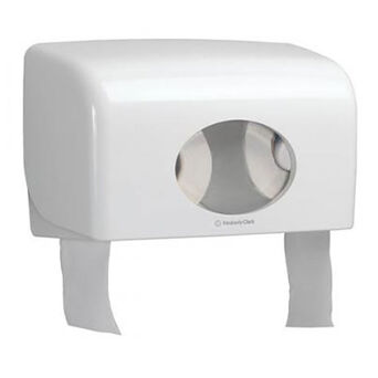 Pojemnik na papier toaletowy 2 rolki Kimberly Clark AQUARIUS plastik biały