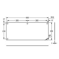 Ścianka tylna umywalki 