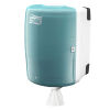 Dozownik Tork Performance ścienny do czyściw w małych rolach biało-turkusowy