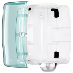 Nádoba na utierky v rolke W2 Tork, bielo-turquoise ABS plast