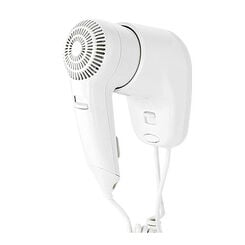 Hotelová sušička na vlasy so zvislým držadlom Sanitario 1100 W, biele ABS