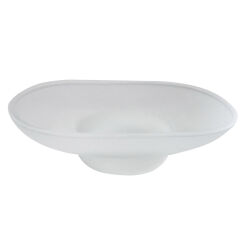 Bisk oval spare soap dish with frosted glass