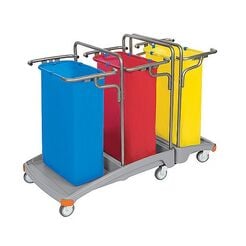 Dreifach-Abfallwagen 3 × 120 Liter TSO-0009 Splast
