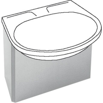 Protección para lavabos ANIMA 542 × 410 × 244 mm Franke