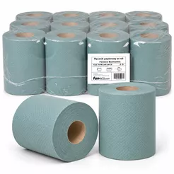 Papierhandtuchrolle Faneco Economic 12 Stk. 1-lagig 60 m grüne Altpapier