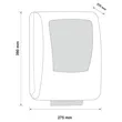 Rysunek oraz wymiary Automatyczny Podajnik ręcznika papierowego Merida