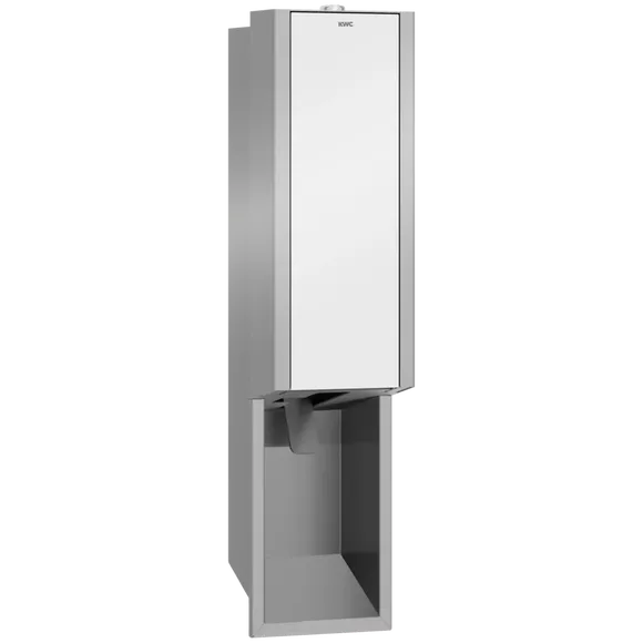 Nástěnný dávkovač pěnového mýdla 650 ml KWC Exos, bílá nerezová ocel