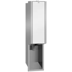 Dozownik mydła w pianie do zabudowy 650 ml KWC Exos, stal kolor biały