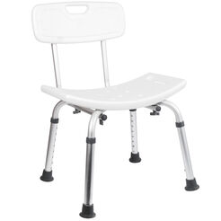 Shower chair Bisk PRO rectangle white
