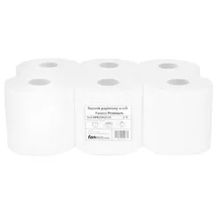 Papírový ručník ve válečku Faneco Premium 6 ks 2 vrstvy 120 m bílá celulóza