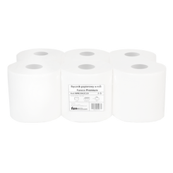 Toalla de papel en rollo Faneco Premium 6 unidades. 2 capas 120 m celulosa blanca
