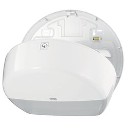 Kontajner na toaletný papier v mini Jumbo rolke Tork biely plast