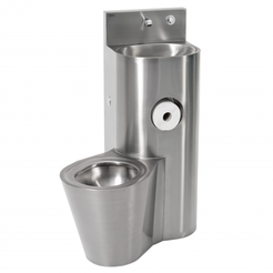 Set: sink + toilet bowl with a centrally placed siphonic toilet bowl KWC