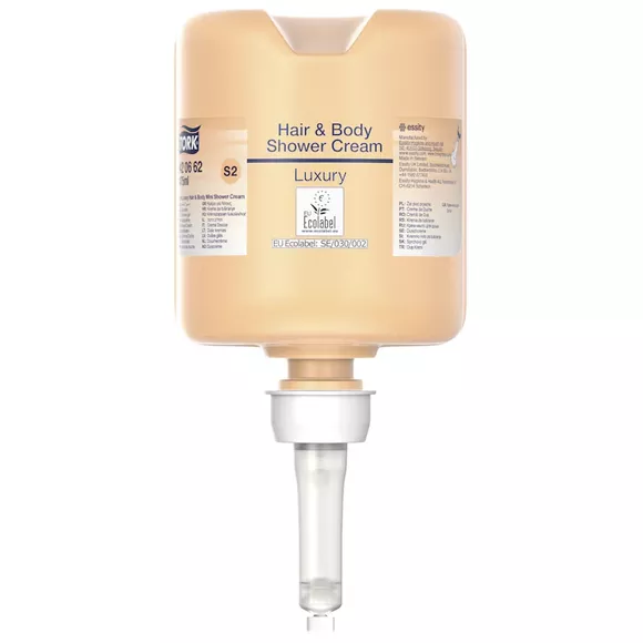 Tekuté mydlo na vlasy a telo Tork 475 ml zelené s vitamínom B5