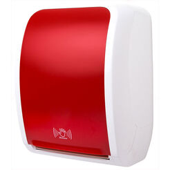 Dispensador automático de toallas de papel en rollo COSMOS JM-Metzger de plástico rojo