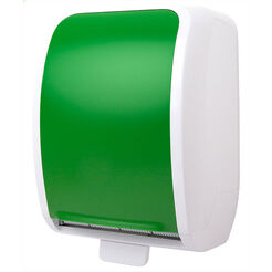 Dispensador de toallas de papel en rollo COSMOS autocut JM-Metzger de plástico verde