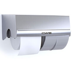 Contenedor de papel higiénico 2 rollos CWS boco acero mate
